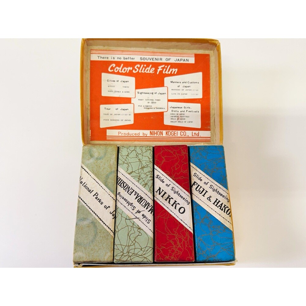 Vintage Japan Color Slide Film Souvenir Set Sightseeing